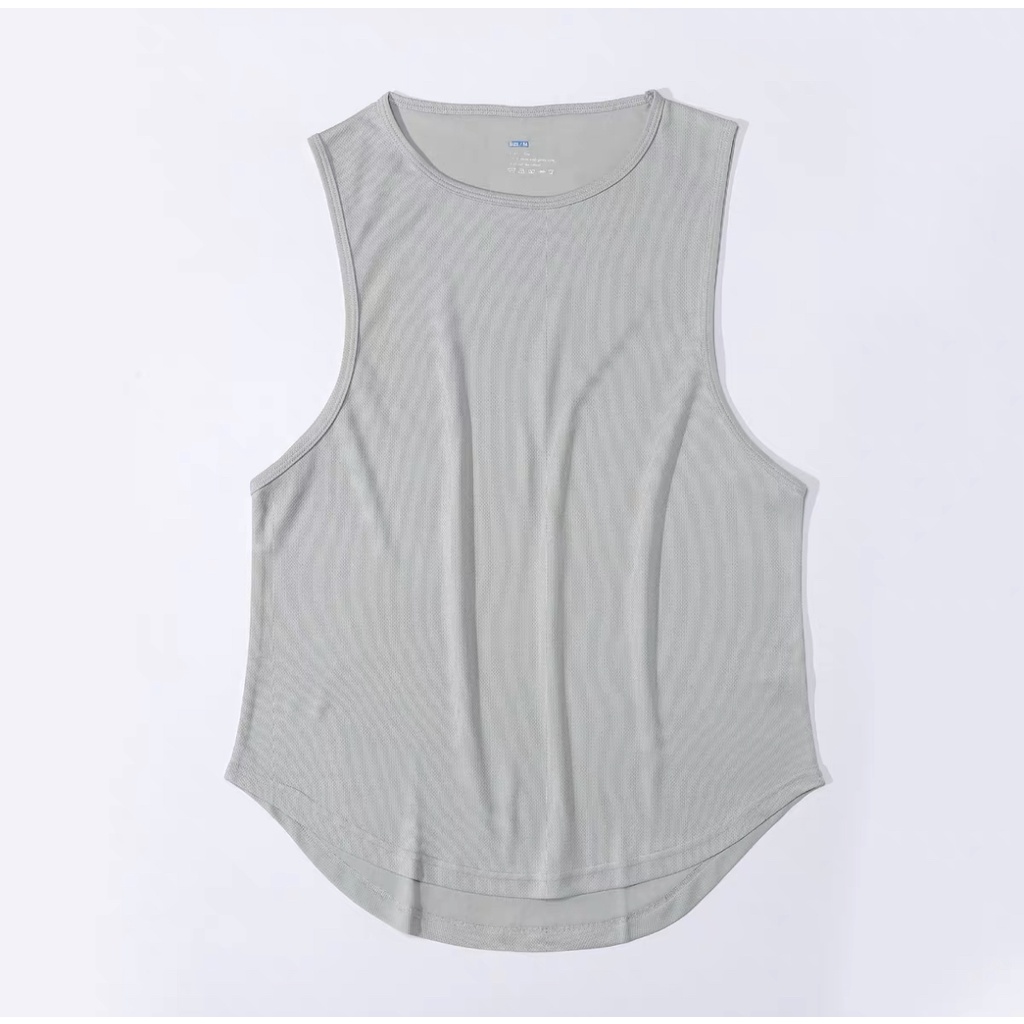 Men's Slim Fit Zip-Up Tank Top - Casual Solid White, All-Season