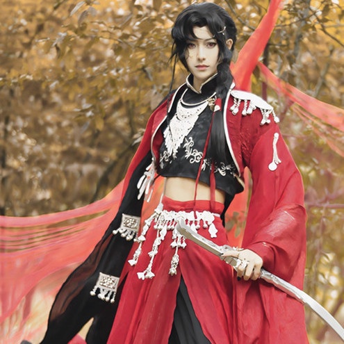 Hua Cheng Full Set Cosplay Tian Guan Ci Fu Cosplay Hua Cheng Costume 