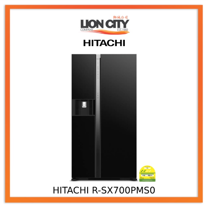 HITACHI RSX700PMS0 569L SIDEBYSIDE FRIDGE (2 TICKS) Shopee Singapore