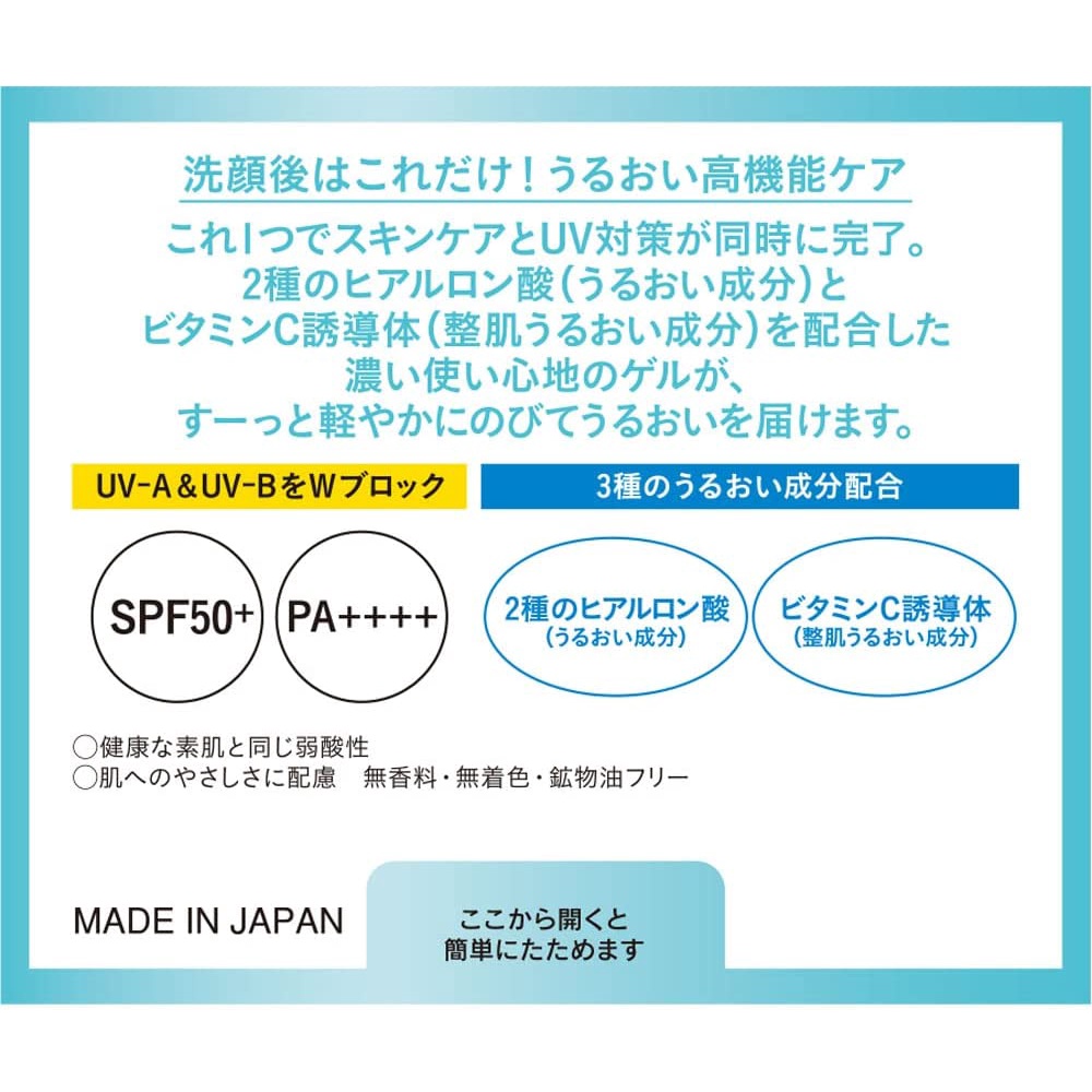 Hada labo Sunscreen Hydrating UV Perfect Gel Moisturizer SPF 50+ PA+ ...