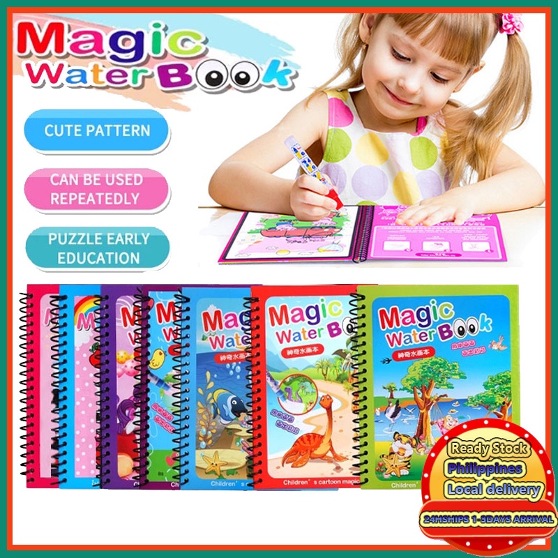 magic water reusable colouring book