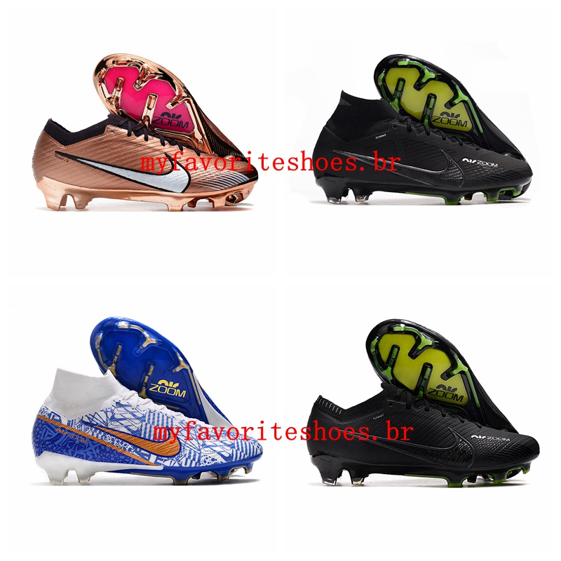 2022 Boys Mens soccer shoes Air Zoom Mercurial Vapor XV Elite FG cleats children Football Boots Trainers women size 35 45