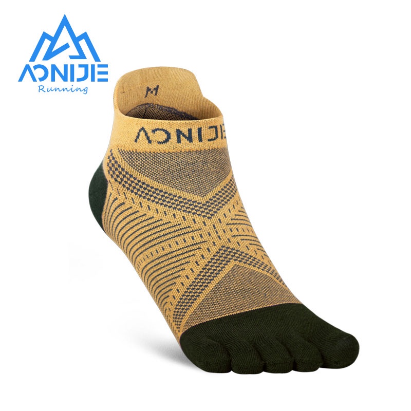 AONIJIE Trail Running Toe Socks for Men Women Low Cut Style Sports