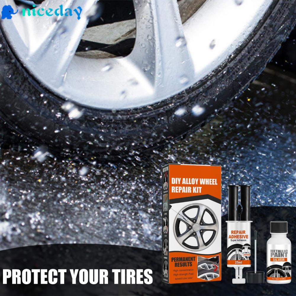 Universal Alloy Wheel Rim Scratch Repair Kit/For Car Scratch Fix Quick