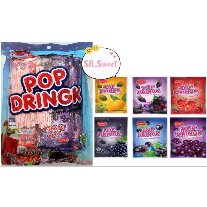40pcs Pop Dringk Fruity 爆乐果汁粉 Fruit Drink Instant Powder Serbuk Buah ...