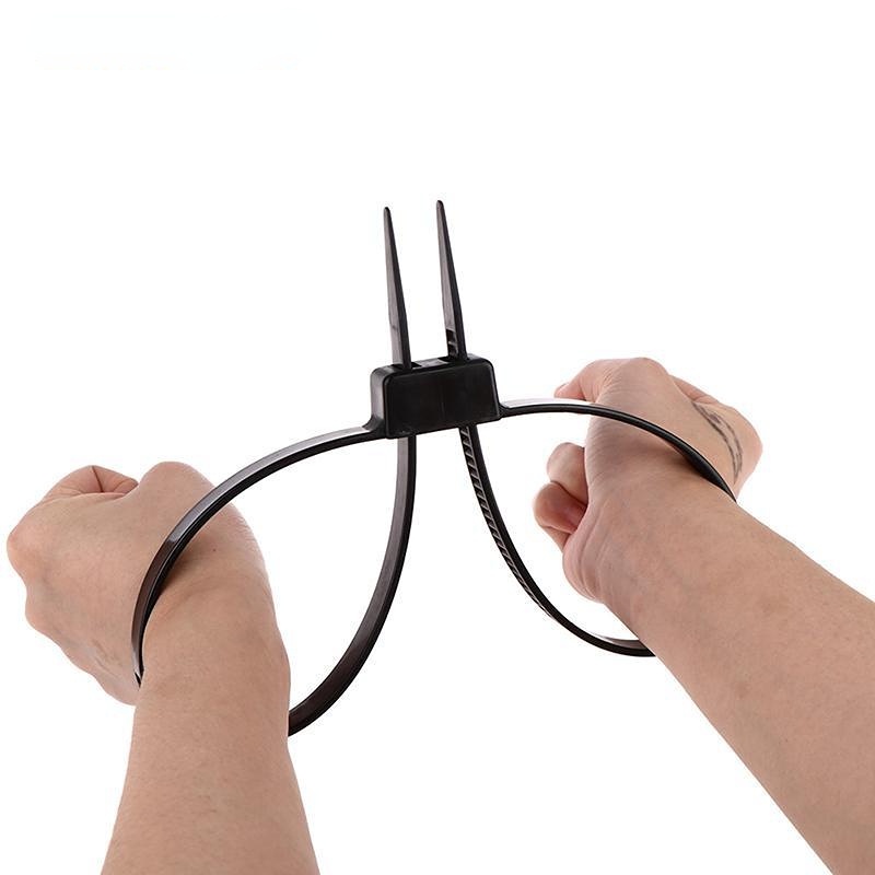 1 Piece Plastic Police Handcuffs Double Flex Cuff Handcuffs Zip Tie