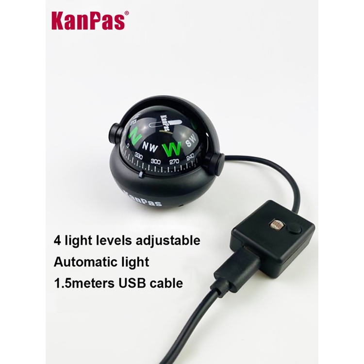 Big KANPAS compass for car / Dashboard compass ball / Compass boat