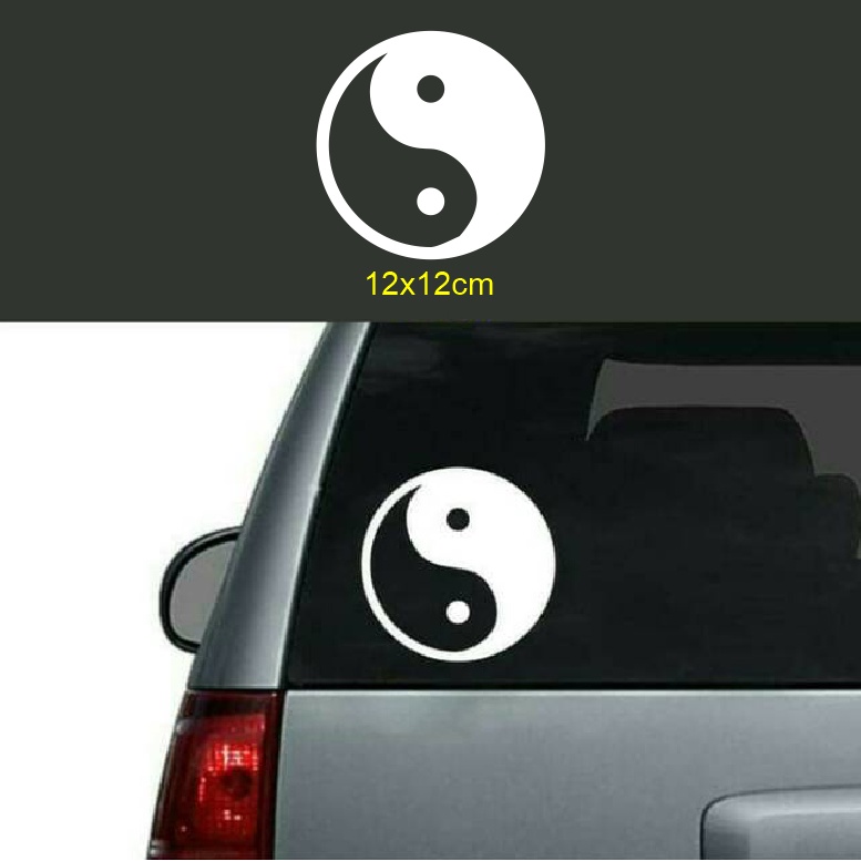 Yin Yang Car Sticker YinYang Car Decal Sticker Shopee Singapore