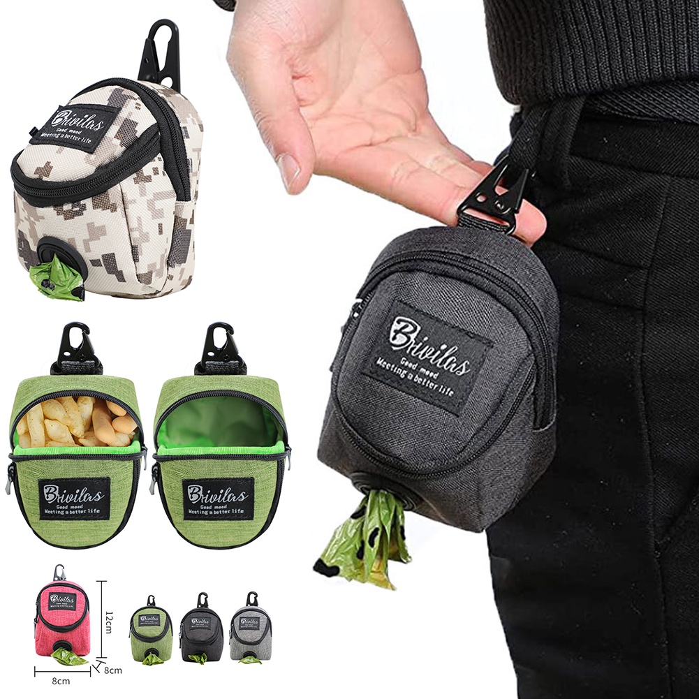 Pet Dog Treat Pouch Durable Poop Bag Dispenser Portable
