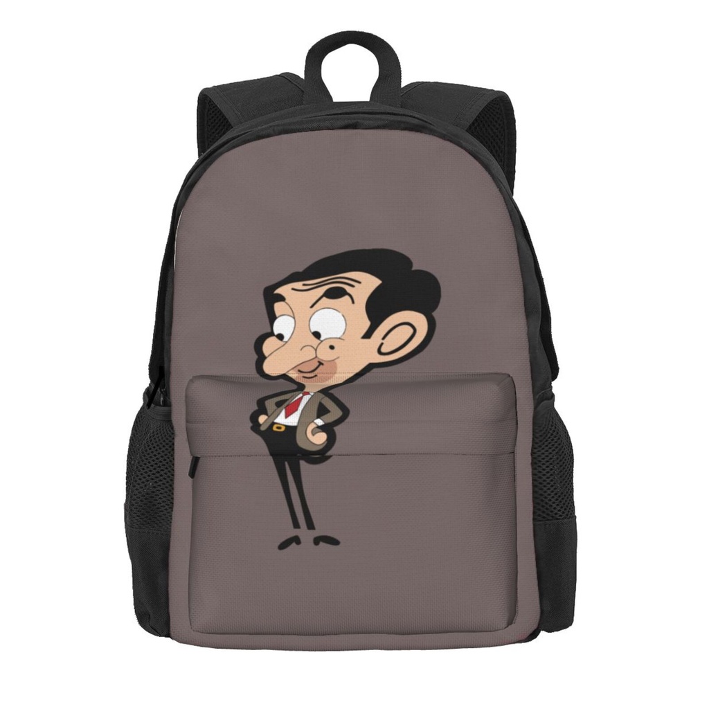 Mr Bean Cartoon Printing Large Capacity Bag Unisex Casual Backpack for Boys and Girls Daily Students School Shoulder Bag Shopee Singapore