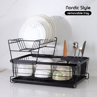 201 Stainless Steel 3 Tiers Wall Mounted Dish Drying Rack Drainer Hanging  Rack with PP Water Tray - China Dish Rack and Kitchen Rack price