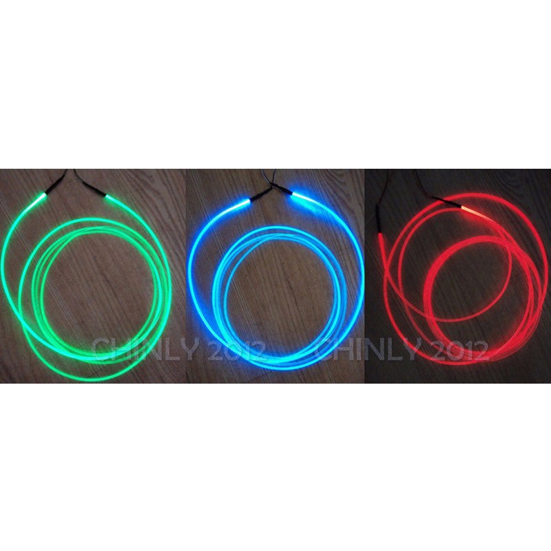J072) 0.1W fiber optic side glow light illuminator / Car LED Fiber