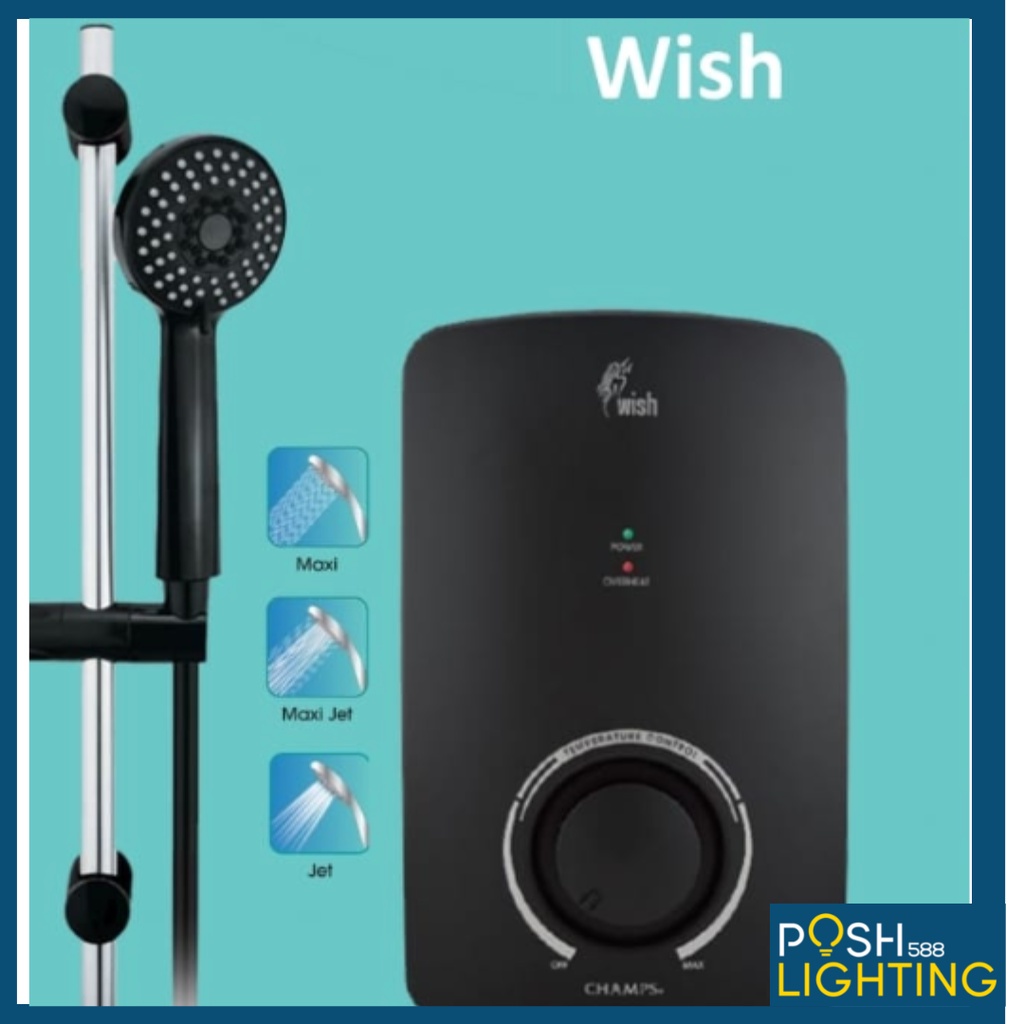 Champs Wish instant water heater Shopee Singapore