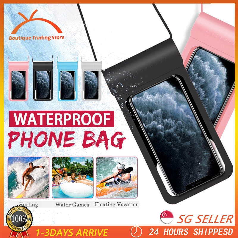 High Quality Waterproof Phone Pouch Bag with Lanyard For 5.86.8 inch
