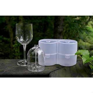 Portable Collapsible Wine Glass Travel Wine Glasses, Wine Glass to Go, Shatterproof Plastic Wine Glasses Reusable with Detachable Stem, Unique Wine