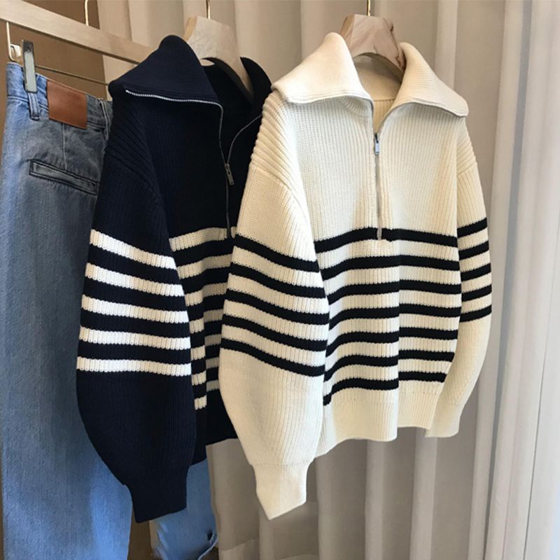 Cute hot sale striped sweater