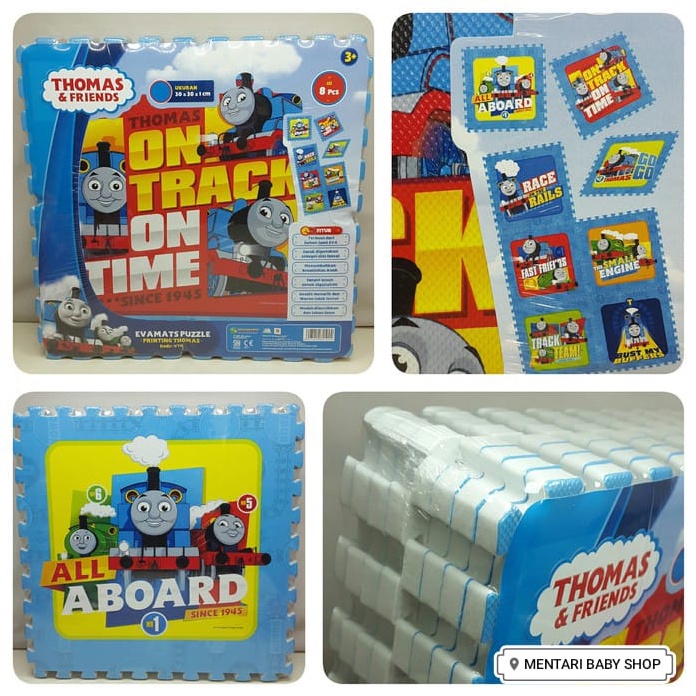 Evamats Thomas and Friends Cork Puzzle 8pc floor mat, children's toy ...