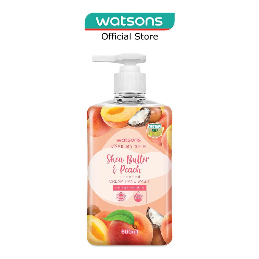 Watsons Shea Butter And Peach Scented Cream Hand Wash Softening