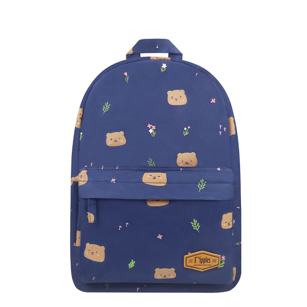 Ripples Bear Mid Sized Kids School Backpack in Blue