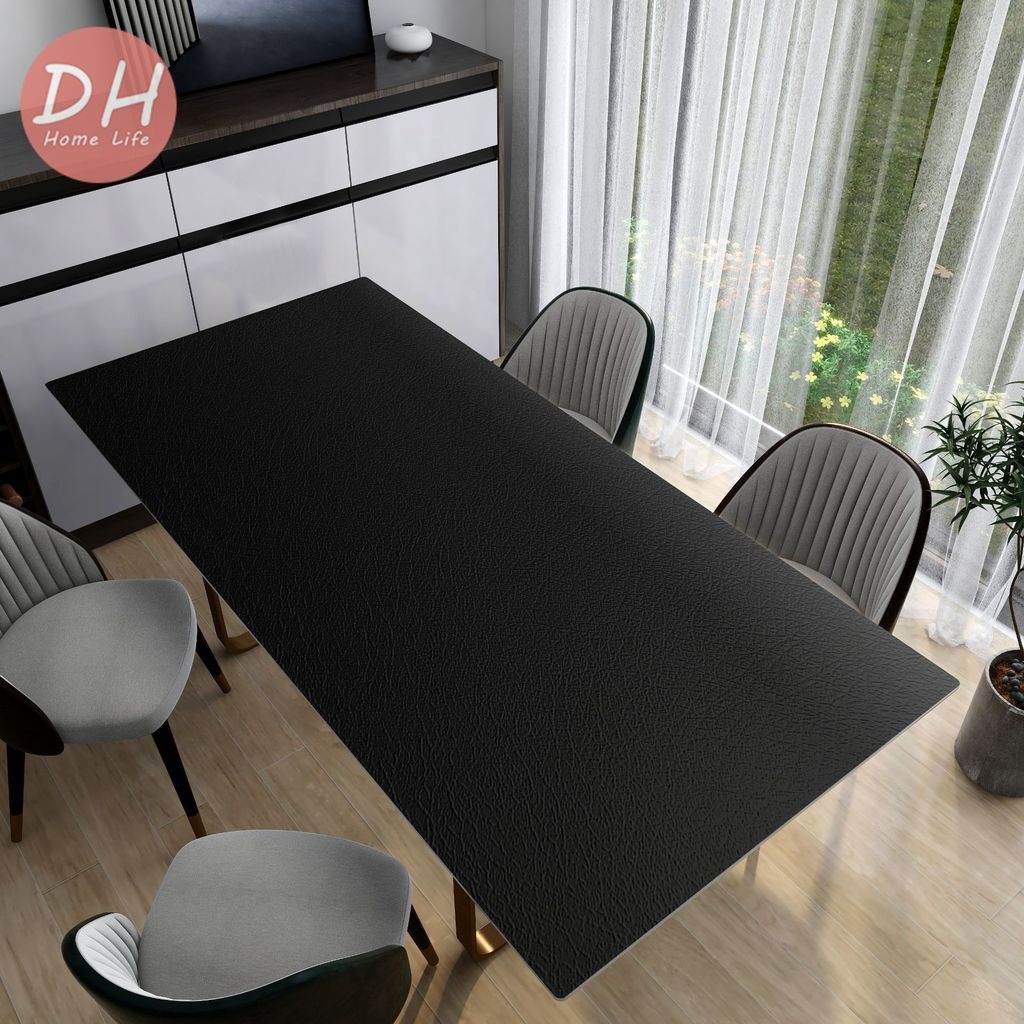 [DH Life]Pure Color Tablecloth Dinner Table Mat Waterproof Cover PU ...