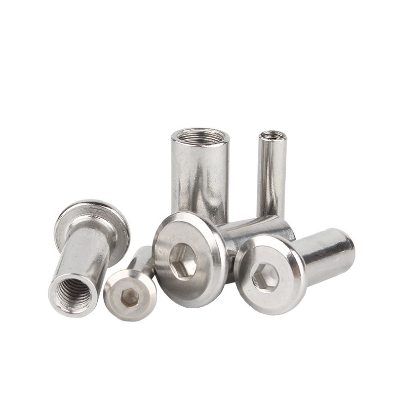 M3M4M5M6M8304 Stainless Steel Splint Chamfering Nut Pair Lock Furniture ...