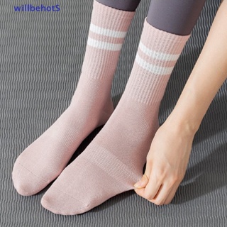 Girl silicone yoga socks ladies non-slip cross straps Pilates