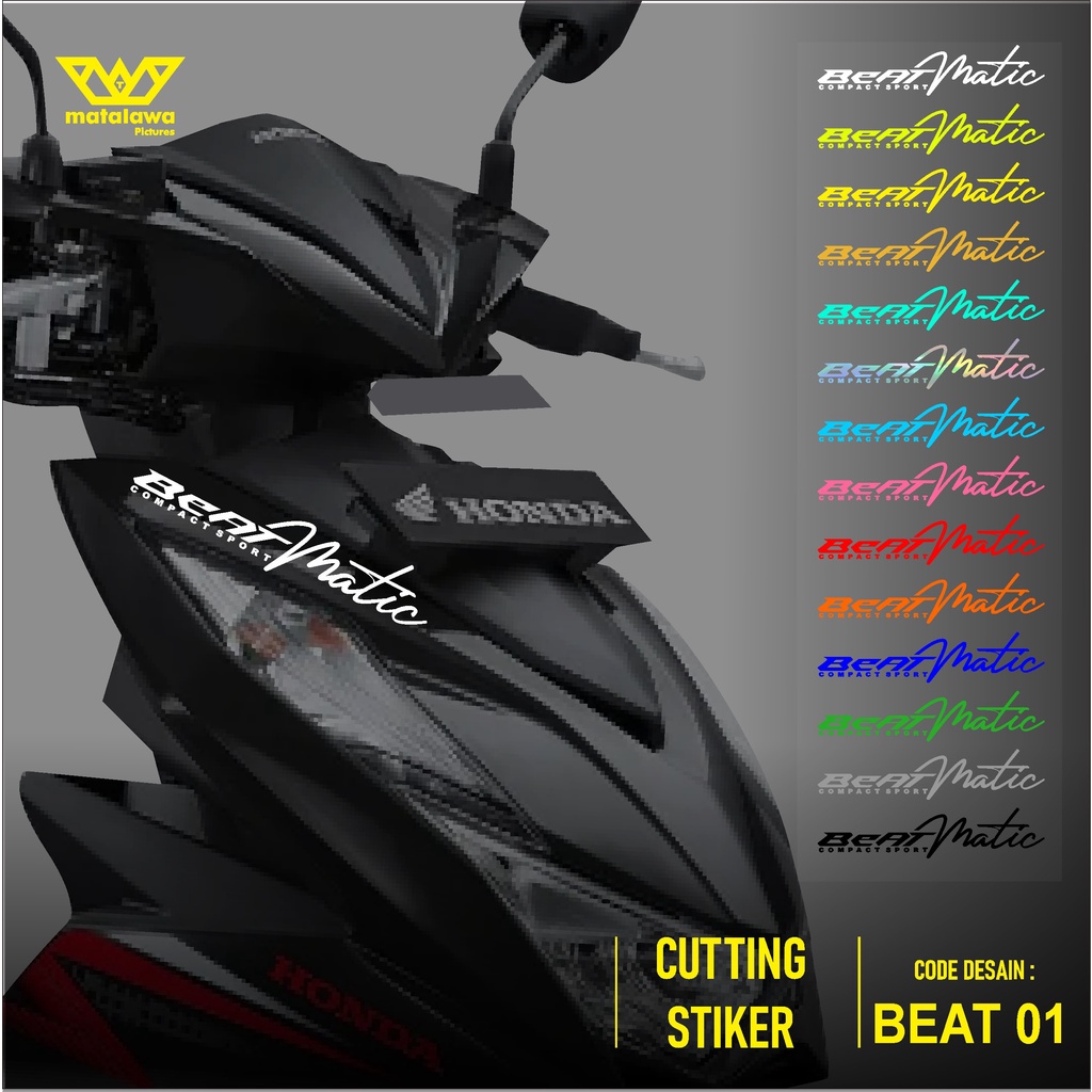 Cutting Sticker BEAT - Motorcycle Variation Strip Sticker HONDA Compact ...