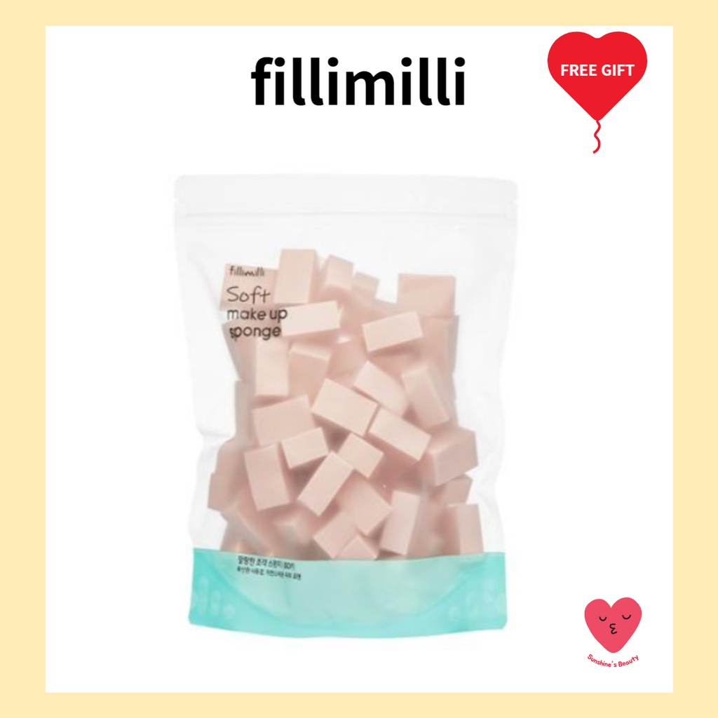 [fillimilli] soft make up sponge (14p/80p/70p) | Shopee Singapore