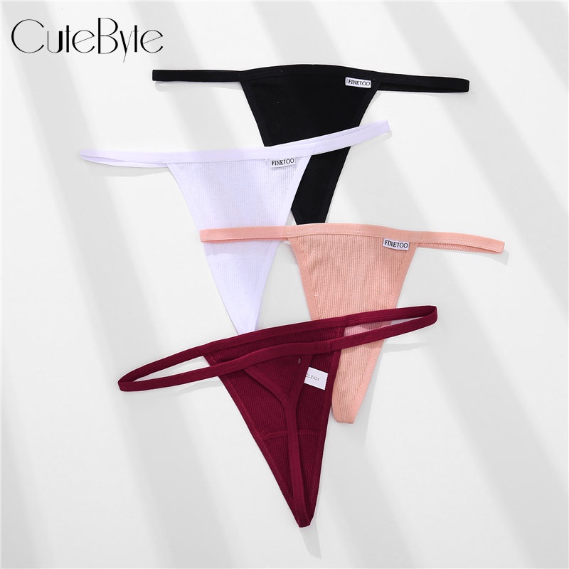 Cute Byte Cotton Underwear Sexy G String Womens Lingerie Panties Female Underpants Briefs Thong