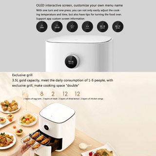 Global Version Xiaomi Smart Air Fryer 3.5L without Oil 1500W OLED Display  Deep Airfryer Oven Time Reservation APP Control - AliExpress