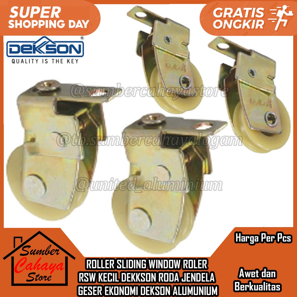 DEKKSON RSW Roller Sliding Window Small Wheels Seliding Economy Dekson ...