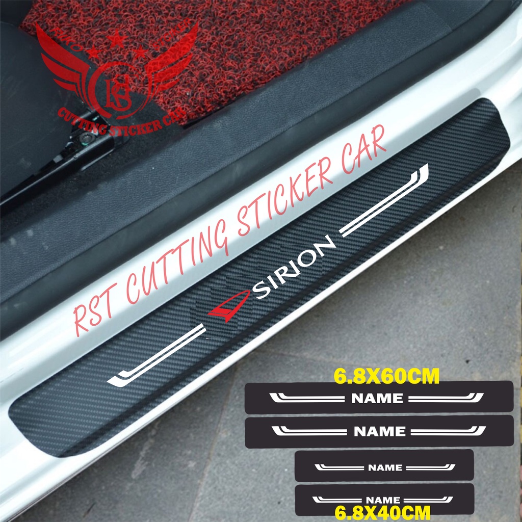 4pecs sirion carbon Car Sticker 3D Car Door Safety Sticker daihatsu ...