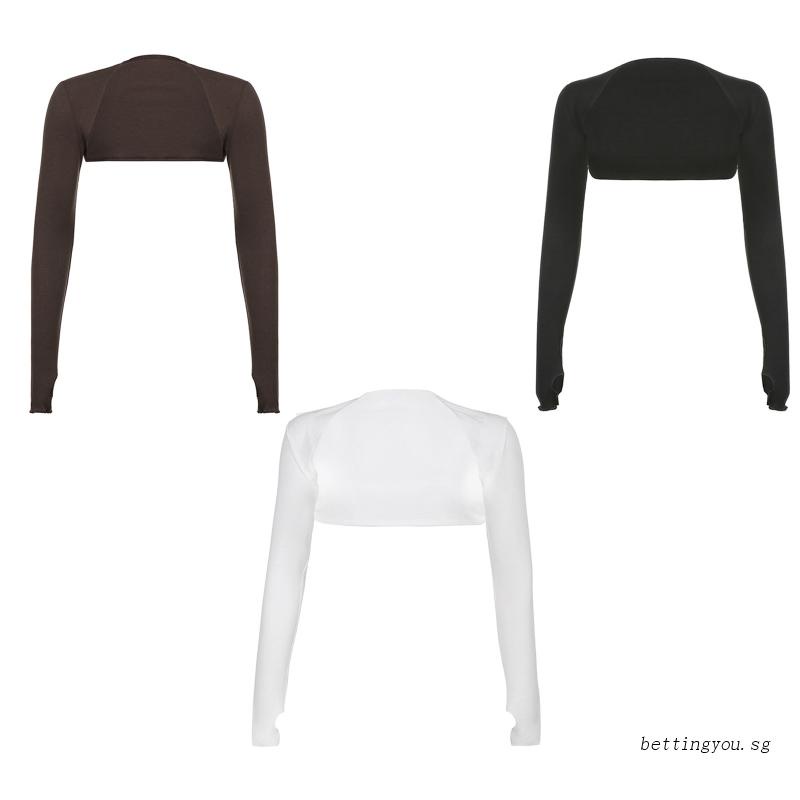 White long sleeve hot sale bolero shrug