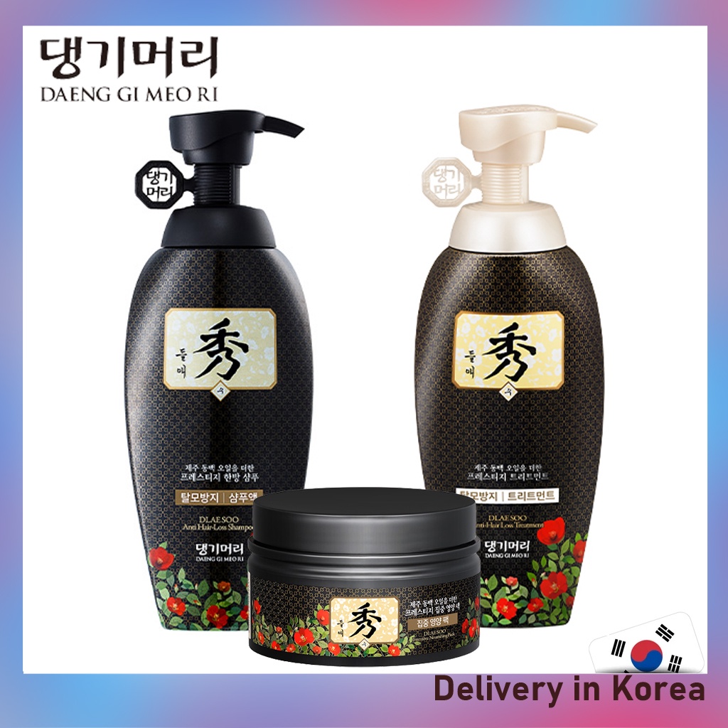 [DAENG GI MEO RI] DlaeSoo Hair Loss Care Shampoo, Treatment 400ml ...