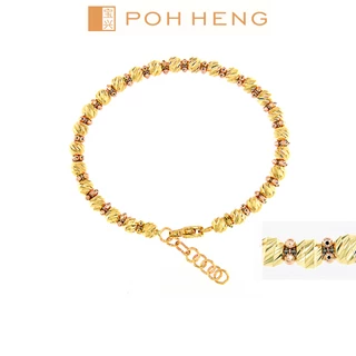 Poh Heng Jewellery 22K Gold Beads Bangle [Price By Weight]