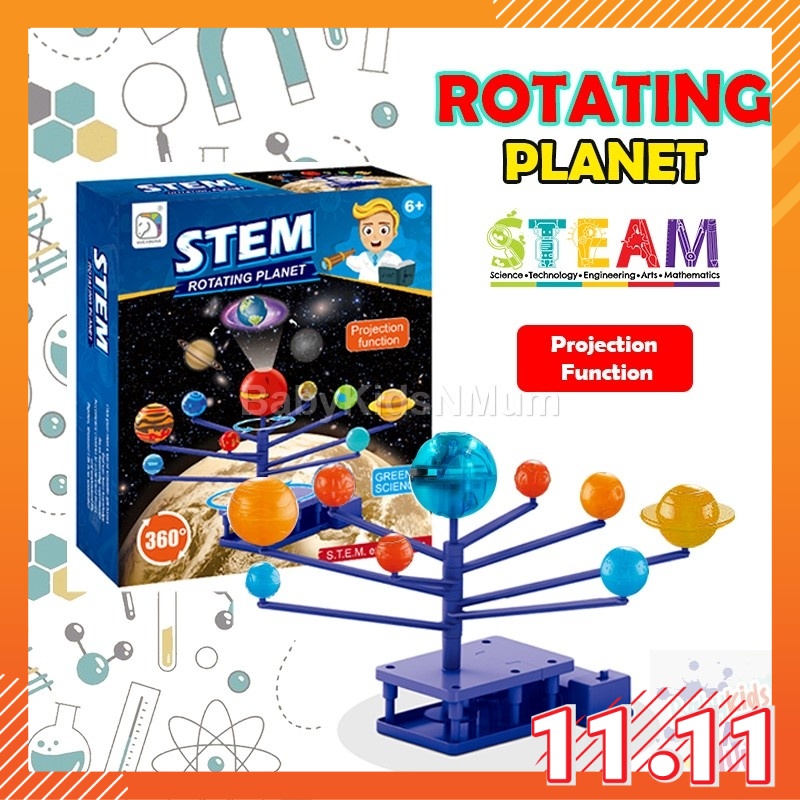 DIY Solar System Assemble STEAM Project Rotation Planet Projector ...
