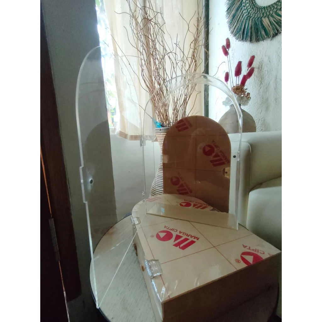 Frame Box Dome Pigura Akrilik Bening 2mm - Gambar 2
