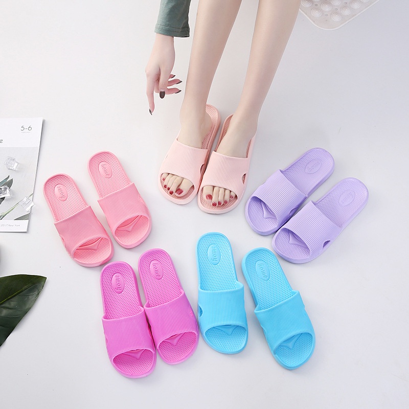 Men Summer New Style Home Bathroom Slippers Indoor Comfortable Thick ...