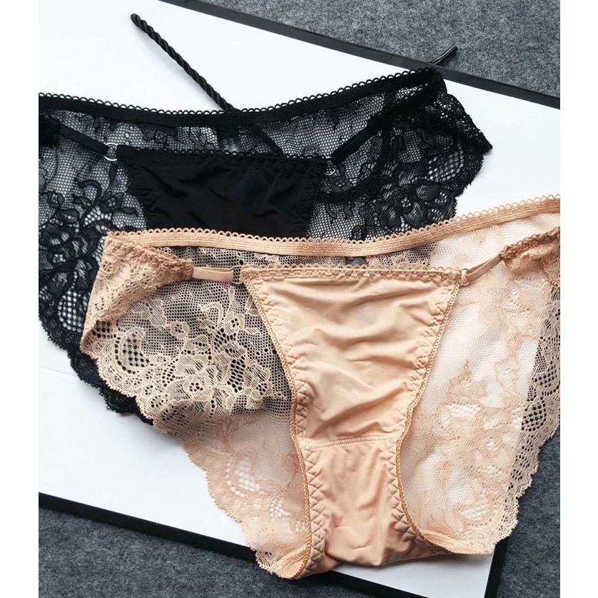 Sexy Lace Womens Underwear Clasp Womens Panties Low Waist Briefs Soft