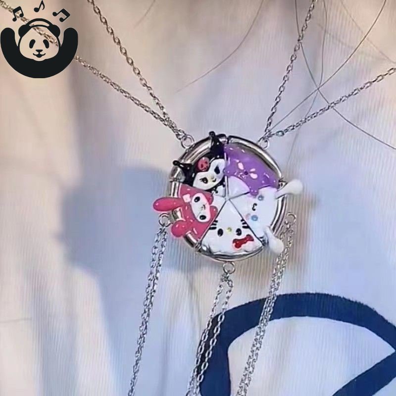 Cartoon Sanrios Kuromi Hello Kitty Magnetische Ketting Anime Kawaii ...