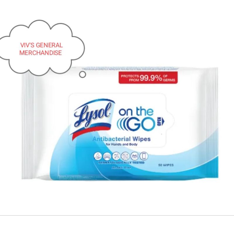 Lysol Hand and Body Wipes ( 50s ) | Shopee Singapore