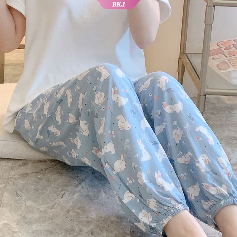 Spring Autumn Japanese New Ins Cartoon Rabbit Pajama Pants Female ...