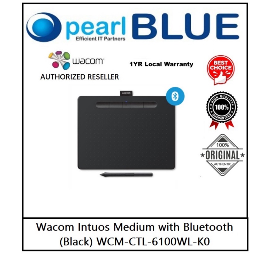 Wacom Intuos Medium with Bluetooth (Black) WCM-CTL-6100WL-K0