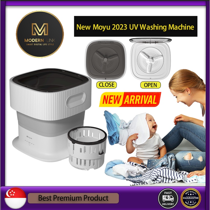 Official Store 2023 Moyu Folding Mini Washing Machine, Portable Compact