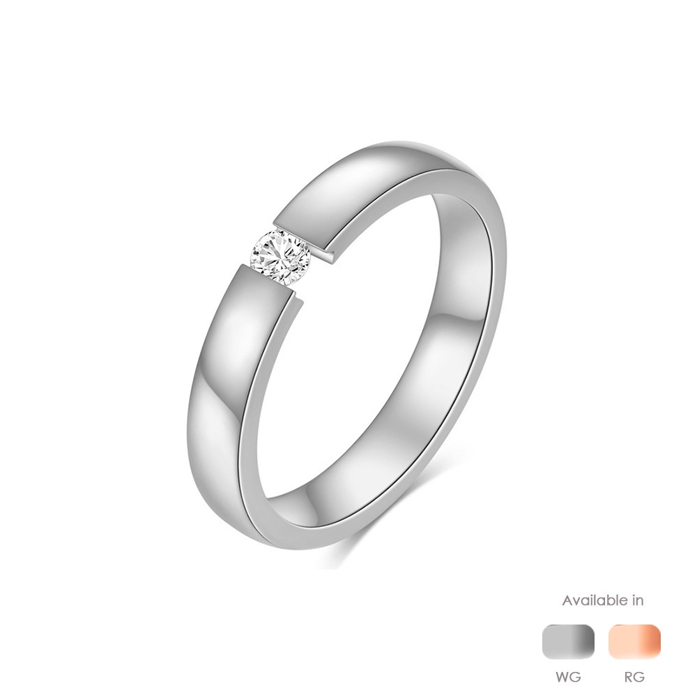 Tessa Titanium Ring - Premium Japan Imported Titanium with 18K Gold plated