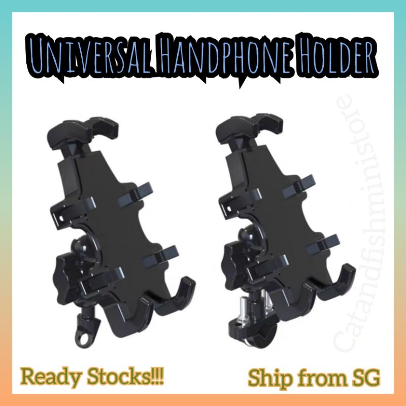 8 Grips Universal Handphone Holder Motorcycle Bicycle Ebike Scooter