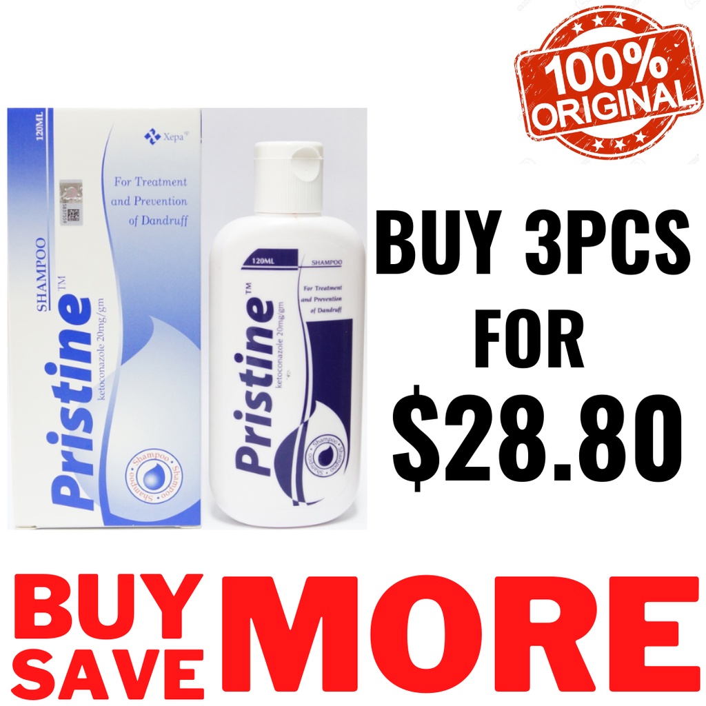 [PharmCare] Pristine Shampoo 120ml Shampoo Anti Dandruff Shopee Singapore
