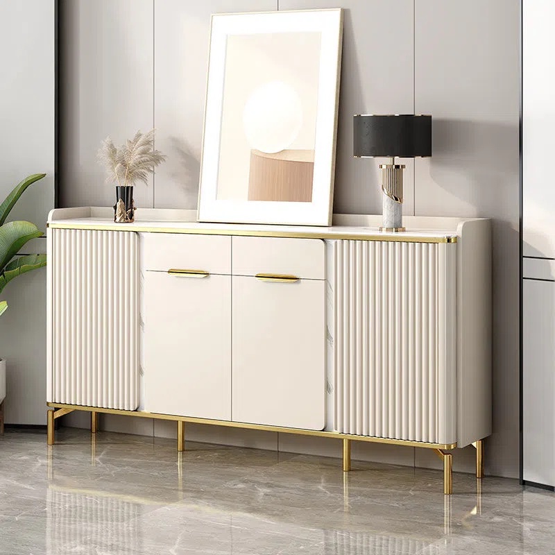 Light luxury Italian-style shoe cabinet home doorway extra-long shoe ...