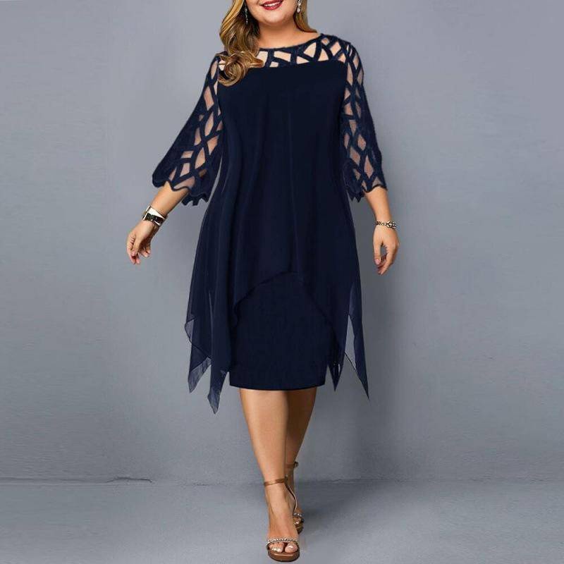 Elegant plus size wedding guest outlet dresses