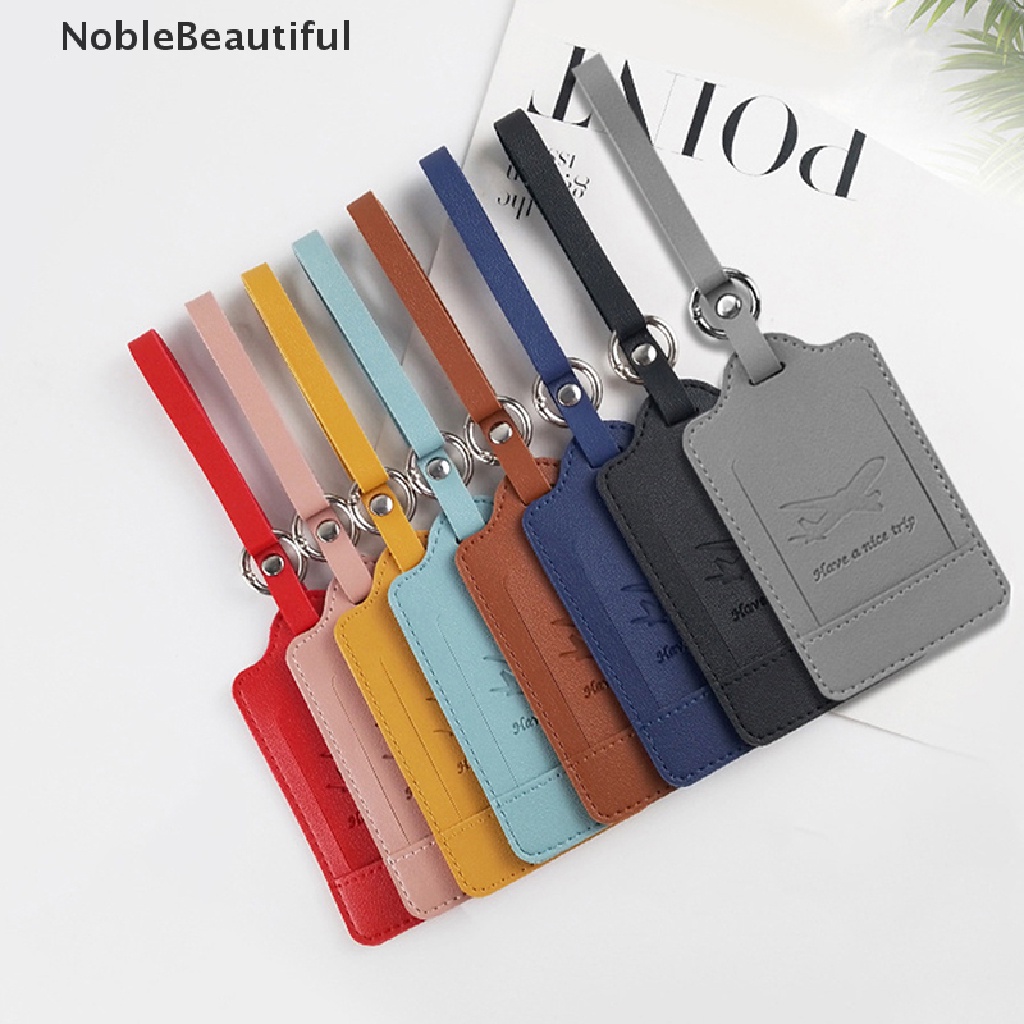 [NobleBeautiful] Personalised Leather Luggage Tag Portable Travel ...